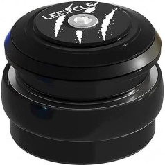 'Juscycling 44/44mm Bike Headset, ZS44 (Zero Stack) / EC44 (External Cup), with Sealed Bearings for 1 1/8''-1 1/2'' (28.6-38.1mm) Tapered Fork Steering Tube'