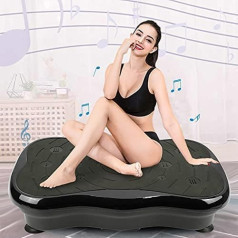 OHMG Fitness Vibration Plate, 200 W Fitness Vibration Platform, профессиональная виброплатформа с LCD дисплеем, резистивные ленты, пульт дистанционного управления, Bluetoo