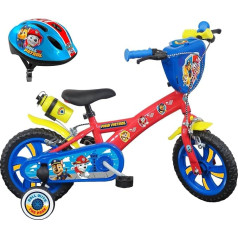 Детский велосипед Vélo ATLAS Paw Patrol 12 дюймов с 2 тормозами, декоративным передним щитком, брызговиком, корпусом и стабилизаторами + шлем Paw Patrol в 