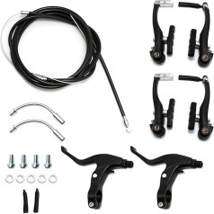 UOIENRT Полный комплект тормозов для велосипеда включает в себя тормозные суппорты, рычаги, тросы для передних и задних тормозов, тормозные ру
