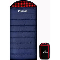 PALLYGO 0 градусов спальный мешок хлопок фланель спальные мешки для взрослых холодная погода кемпинг зима нулевой градус теплая погода большо