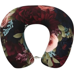 Подушка для путешествий Dwrepo Memory Foam, U-образная подушка для путешествий, портативная поддержка головы и шеи, подушка для самолетов, съемный ч