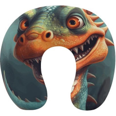 Roaring Dragon Travel Pillow Neck Support Memory Foam U-shaped Pillow Soft Comfortable Travel Neck Pillow Sleep Pillow Travel Accessories for Airplane Car Office