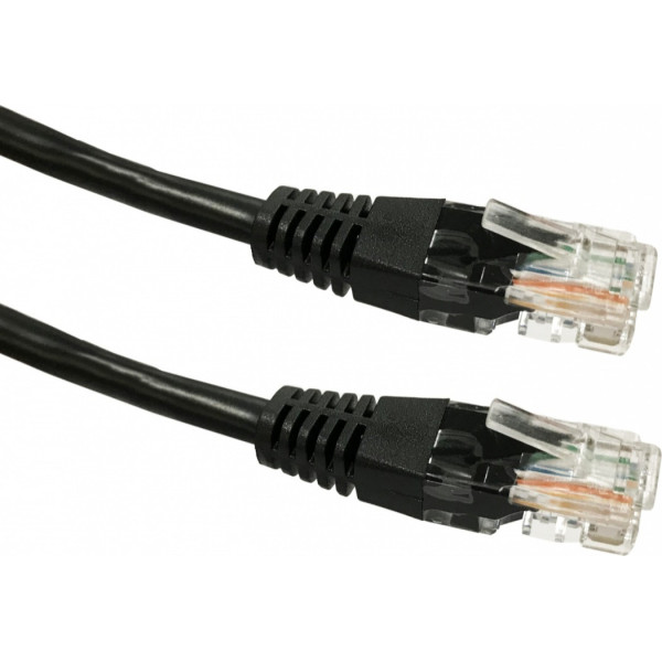 Медный патч-корд cat 5e rj45 utp 2m черный