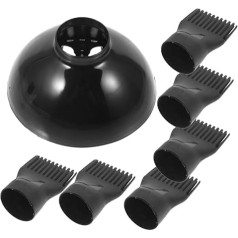 VINTORKY 1 Satz Kollektor Motor Kamm Begradigung Vakuum Diffusor-Haartrockner Glätteisen Plus Fön Teil Haartrockneraufsätze Diffusoraufsatz für Haartrockner Föhnaufsatz für Fön Nylon Black
