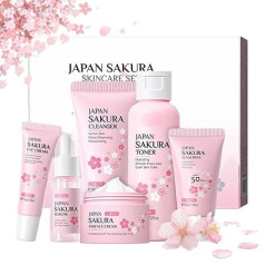 Набор для ухода за кожей Sakura, уход за кожей для девочек-подростков и женщин, нежная и сияющая кожа, подарочный набор для ухода за кожей лица 