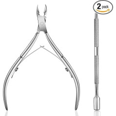 Ejiubas Кусачки для кутикулы с толкателем кутикулы Профессиональное качество нержавеющей стали кутикулы удалитель прочный педикюр маникюр и