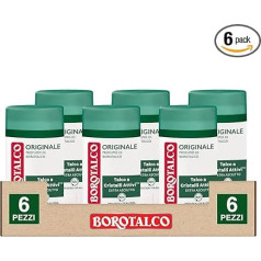 6 x Borotalco Дезодорант-стик Original с поглощающим пот микротальковым спиртом Эффективность 48 часов - 6 дезодорантов по 40 мл каждый