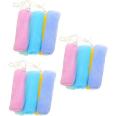 PLAFOPE 15st Schäumender Seifenbeutel Schrubbblasennetz Peeling-mesh-seifensparbeutel Körperseife Luffa-spülschwamm Halter Für Seifengitter Seifenhalter Luffa Seifen Halter Pe-netzwerk