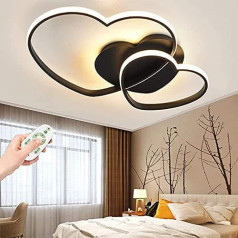 Потолочный светильник LED Love Heart Ceiling Lamp Акриловый абажур Декоративный потолочный светильник Диммируемый с пультом ДУ Детская комната Лампа