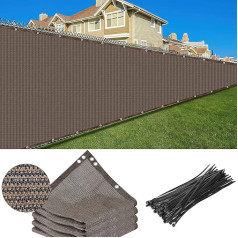 70% Sonnenschutztuch, Sonnenschutz, brauner Stoff, Netzabdeckung für Garten, Schatten, für Pflanzenabdeckung, Gewächshaus, Hühnerstall, Tomaten, Pflanzen (1,8 x 15 м)