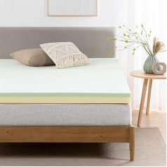 Zinus 7,6 см Memory Foam Mattress Topper/CertiPUR-US Certified Foam/Topper-in-a-Box, цвет зеленый чай