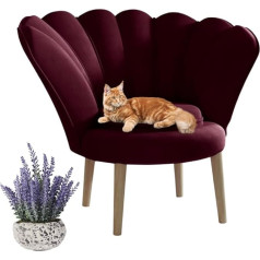 Marthome Кресло Glamour, Бархатное кресло, Удобное мягкое кресло, Высококачественное кресло, Современное кресло для гостиной, Элегантное кресло, В