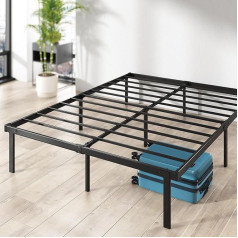 ‎Zinus ZINUS Caleb Metal Platform Bed Frame, высота 36 см, складной стальной каркас, хранение под кроватью, простая сборка, двуспальная