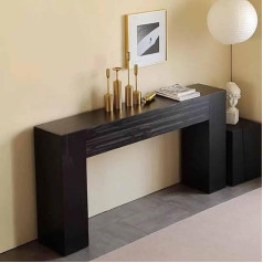 RUYICZB Консольный стол Contour, Диванный стол из массива дерева, Входной стол для прихожей, Узкий стол за диваном, Консольные столы для прихожей, 