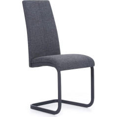 Shiito Стул, Estándar: Современный обеденный стул с высокой спинкой серый металл дерево пена эргономичный для кухни столовой гостиной