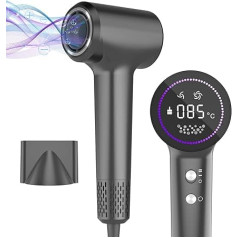 Фен 200 млн. плазменный фен с 110 000 об/мин бесщеточный мотор быстро сушит волосы, тихий высокоскоростной фен с магнитной насадкой, для дома и п