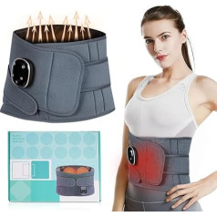 Тепловой пояс для массажера спины, периоды тепловой пояс с 5 уровнями тепла и 3 режимами массажа, автоматическое отключение тепловой пояс с