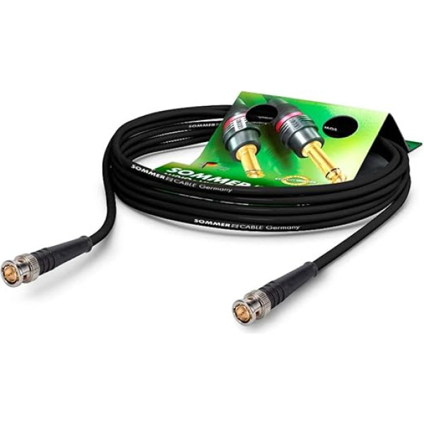 Sommer Cable BNC Video Cable 6G-SDI / 4K SC-Vector 0.8/3.7 - BNC 6G Hicon - черный - 16,5ft (5m)