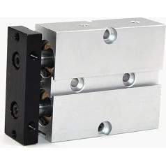 Pneumatik-Luftzylinder, Aluminiumlegierung Tn Typ Pneumatikzylinder 10mm 16mm 20mm 25 mm Bohrung 10/15 / 20/25/30/5/40/40/50/50/50/50/50/50/50/50mm Hubluftzylinder für automatische Ausrüstung(Stroke 1