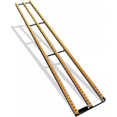 LwsCUiH Förderschiene Tragbares Förderband mit Skate-Rollen, leichte Schwerkraft-Förderrutsche, Entladerolle aus ABS-Kunststoff, Edelstahlrahmen (5-Slide, 300cm Long)