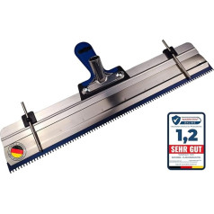 BACHSAM® Made in Germany Large Surface Squeege, зазубренный стоячий сквидж с мягкой ручкой, регулировкой высоты и держателем для напольных покрытий/выравниваю