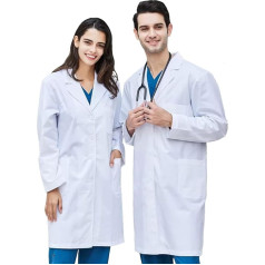 ПальтоХолодный лабораторный халат, белый халат, хлопковый халат врача, мужской, женский халат, гигиена, медицинский халат с длинным рукаво