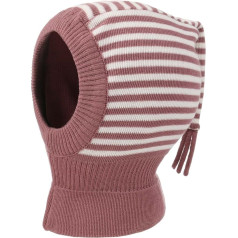 Twotone Stripes Balaclava maximo winter beanie kids beanie (51 см - роза)