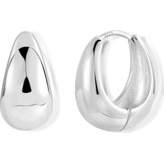 Серьги-обручи ASH'S CHOICE из серебра 925 пробы, маленькие женские серьги, лохматый, золотые серьги-обручи 14 карат, толстые хрящевые серьги-обручи,