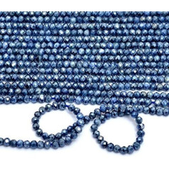Jaipur Gems Mart AAA + посеребренные бусины рондель 3 мм с микрогранями ~ натуральный сапфир драгоценный камень Loose Beads ~ 13 дюймов Strand, сапфир, сапфир