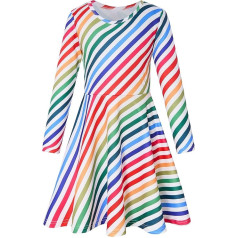 Dancinova Платья для девочек Русалка Бабочка Радуга Платье для девочек Детское платье 4-12 лет