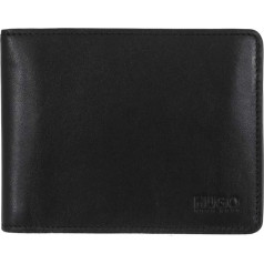 Hugo Boss Arezzo 50128297 мужской черный кожаный кошелек Trifold с монетами