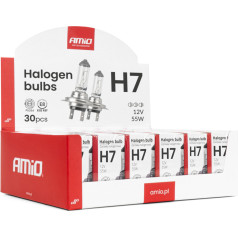 Набор галогенных ламп h7 12v 55w uv фильтр 30шт.  -04399