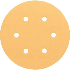Аксессуары Bosch Professional 2608621003 Шлифовальные листы для орбитальных шлифовальных машин по дереву и краске (упаковка из 50 штук, диаметр 150 мм, зер