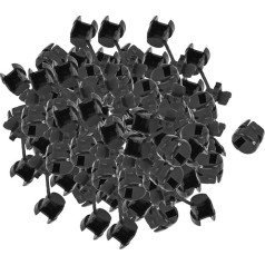 sourcingmap® 100Pcs HDB-2P-4 плоский кабель провод Strain Relief Bush Grommet 10.5mm Длина