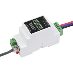 Промышленный последовательный сервер Waveshare, RS232 - RJ45 Ethernet, TCP/IP - последовательный, крепление на рейку