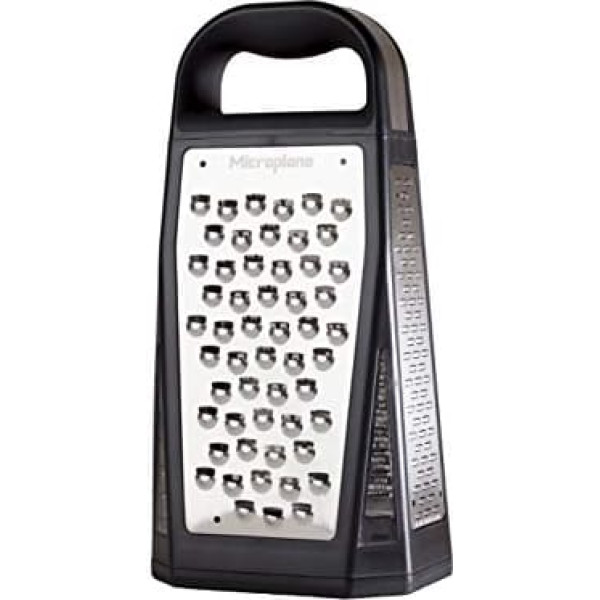 MICROPLANE Specialty 34019 Series 5-in - 1 Tower Grater 4-сторонние лезвия из нержавеющей стали и приложения Черный