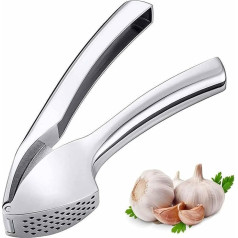 Premium-Knoblauchpresse - Super einfach zu bedienen und zu reinigen Knoblauchpresse und Fleischwolf - Zerkleinern Sie Knoblauch und Ingwer mühelos (kein Schälen nötig) - gebaut für das Leben - robust