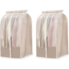2 Pack Висячие мешки для одежды 90 см Висячие мешки для одежды Организатор гардероб сумка запечатанный защитник одежды костюм пальто рубашка 