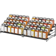 ZDDLOINP 4 яруса регулируемых подставок для специй, подставка для специй, без сверления, органайзер для специй Stackba, стоящая подставка для специ
