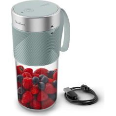 Moulinex Lightmix LM1C0410 портативный беспроводной миксер 300 мл мощный перезаряжаемый эвкалипт