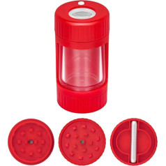 Ручной измельчитель специй, увеличительный горшок, сборщик пыльцы, светодиодный светильник на 3 штуки, портативный вес для удобного хранен