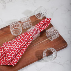 Круглые хрустальные кольца для салфеток элегантный дизайн держатель для салфеток для свадьбы ужин вечеринка украшение стола набор из 6 2