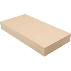 EdpaS Basswood Carving Board 20 x 10 x 2,5 см - Высококачественное дерево для резьбы для детей и взрослых - идеальное дерево для резьбы, набор для резьбы и нож 