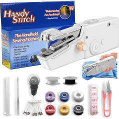 Ручная швейная машина, портативные мини швейные машины, белый, шитье простые ручные швейные машины, начинающих швейная машина с швейные пр