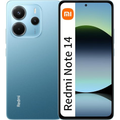 Xiaomi Redmi Note 14 8GB + 256GB Global Edition Смартфон 6.67 дюймов AMOLED экран 120 Гц 50MP 5110mAh 45W быстрая зарядка синий