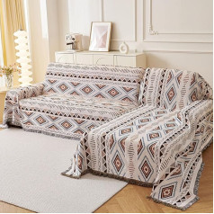 Тесно сплетенный диван бросок с кисточками богемный узор обратимый ацтек стиль юго-запад декоративный бросок для диванов большой диван кр