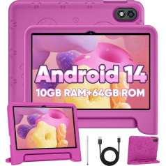 Детские планшеты, Android 14 планшет для детей, 10-дюймовый планшет с окта-ядром, 10 Гб ОЗУ, 64 Гб ПЗУ, 1 Тб карта с возможностью расширения, родительс