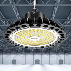 Внутреннее освещение Светодиодный внутренний прожектор 200 Вт 28000 LM UFO лампы зал прожектор большой мастерской свет IP65 промышленный прожекто