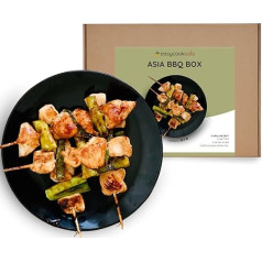 EasyCookAsia BBQ Cooking Box, самая вкусная барбекю-вечеринка из Азии, идеально подходит для начинающих кулинаров или в качестве подарка